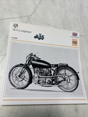 Dax 500 Burst 1936 Porta Carte Motocicletta Collezione Atlas Francia 