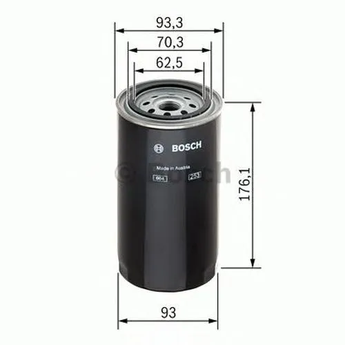 Bosch Cv Fuel Filter HGV Diameter 93mm 1457429676