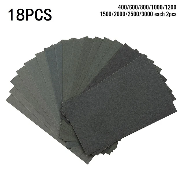 Práctico papel de lija húmedo y seco 400-3000 G pulido placa de lija