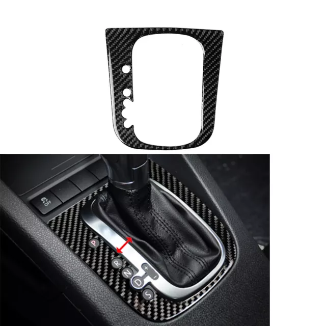 Carbon Fiber Gear Shift Panel Cover For Volkswagen VW Golf 6 MK6 GTI 08-12 TypeB