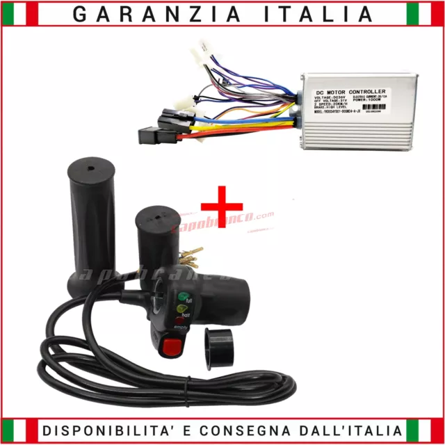 KIT CENTRALINA + Acceleratore per Monopattino Elettrico 36V 1000W Brushed  Italia EUR 49,90 - PicClick FR