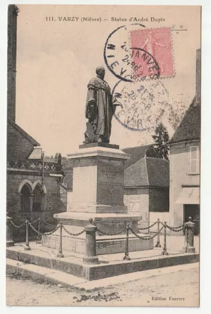 VARZY - Nievre - CPA 58 - Statue d' André Dupin