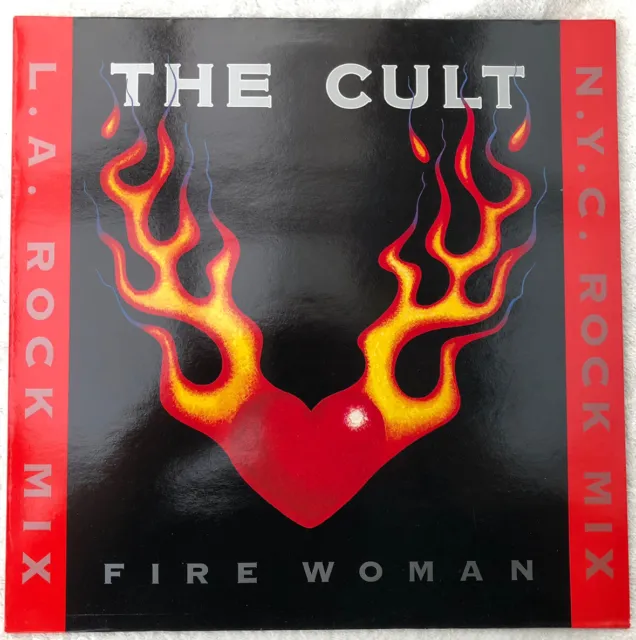 The Cult - Fire Woman (L.A. Rock Mix/N.Y.C. Rock) - 12” Single - BEG228TR - 1989