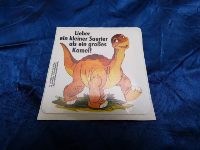 Die Dinos Lieber ein kleiner Saurier als ein großes Kamel Aufkleber 6x6cm 1988
