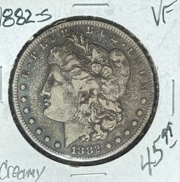 1882-S Morgan Silver Dollar ~ Vf - Creamy ~Nice Coin~
