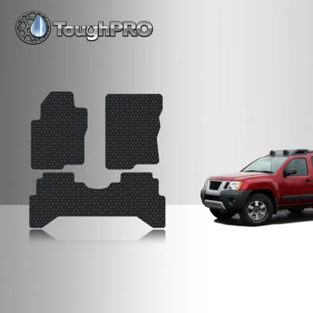 ToughPRO Floor Mats Black For Nissan Xterra All Weather Custom Fit 2005-2015