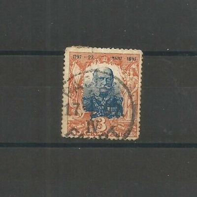 EMPIRE ALLEMAND 1 timbre oblitéré de 1897 pour le jubilé du 22 Marz 1797 