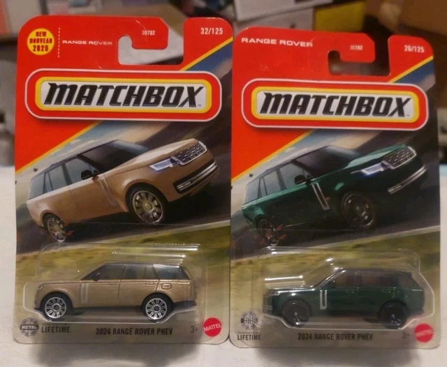 Matchbox Range Rover Gold 2025 & 2026 Matchbox 2024 Range Rover PHEV- GREEN And Gold Lot Of 2 $8. ...
