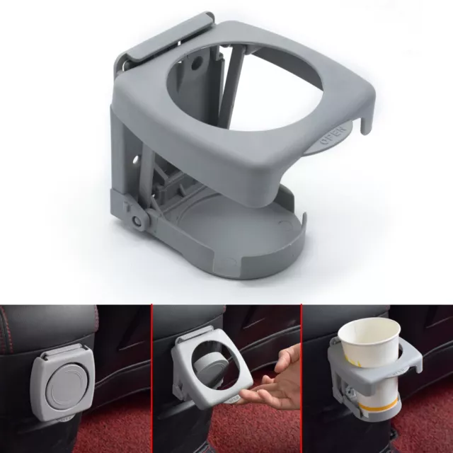 Car Cup Holder Water Bottle Drink Can Coffee Storage Door Mount Stand Folding! 2