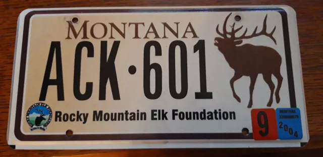 Plaque immatriculation Montana Usa license plate