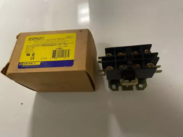 Square D 8910 DPA22V02 Definite Purpose Contactor *NEW*