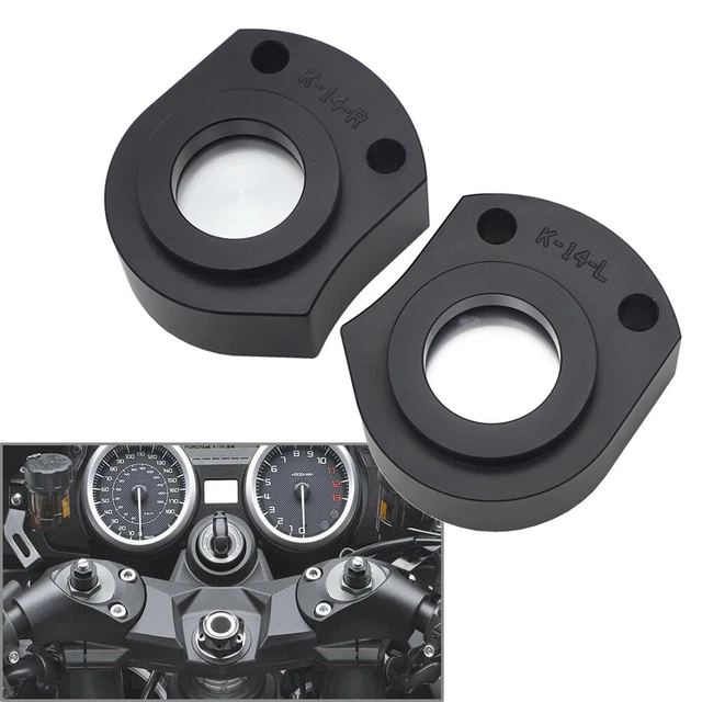 CNC HANDLEBAR RISER Spacer Kit Fit Kawasaki Ninja ZX14R Ninja ZZR1400