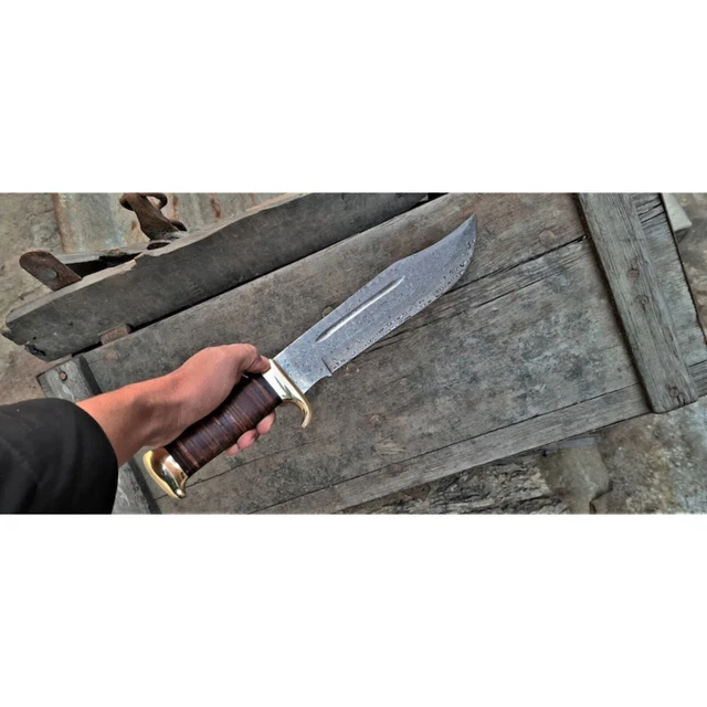 CUSTOM HANDMADE DAMASCUS Steel Blade Survival Bowie Knife Hunting
