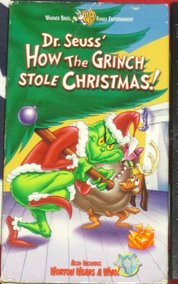 HOW THE GRINCH Stole Christmas (VHS, 1966) Dr. Seuss Cartoon Cartoon