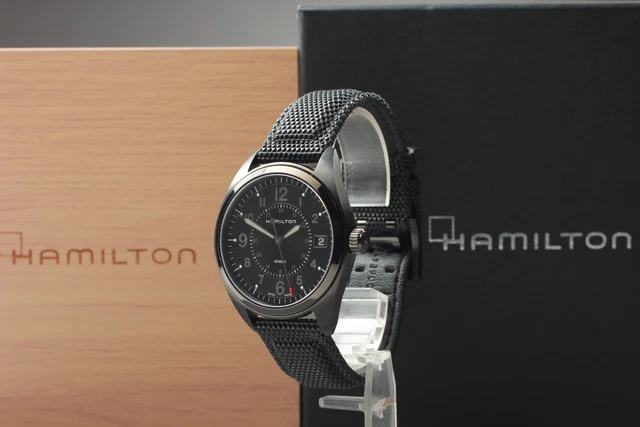 NEAR MINT HAMILTON Khaki 6311 Date Black Dial Men s Automatic