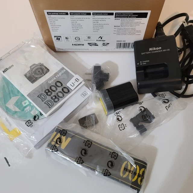 Nikon D800 36.3MP FX Digital SLR Camera - Black (Body Only) with Box 3