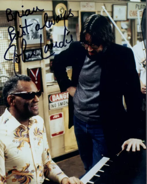 JOHN LANDIS authentic hand signed 8x10 color photo    BLUES BROTHERS    To Brian