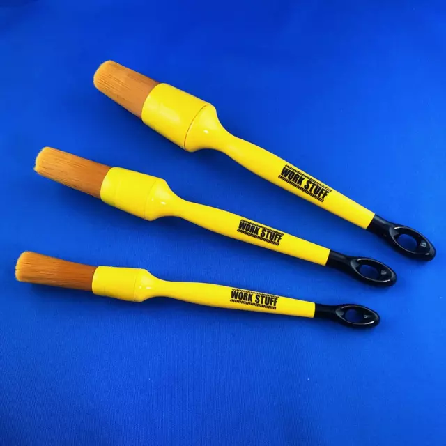 Work Stuff Detailing Brush ALBINO Orange lot de 3 - (16 + 24 + 30 mm)