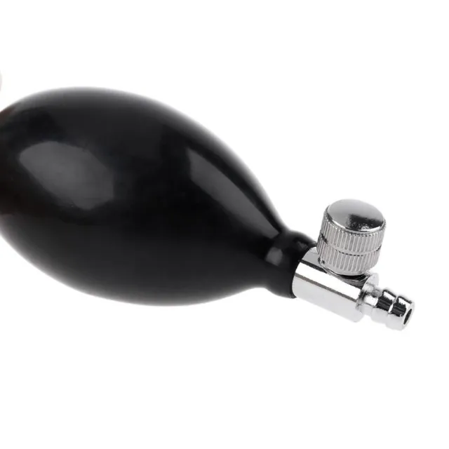 1 pieza manguito de presión arterial negro bomba de goma globo ajustable