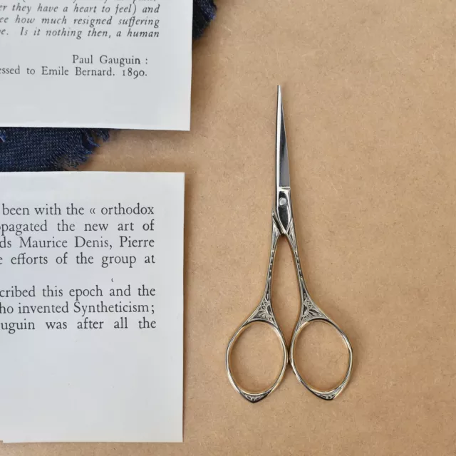 Vintage Gold Styling Sewing Embroidery Scissors 9.5cm - Sharp Point-Kits thread