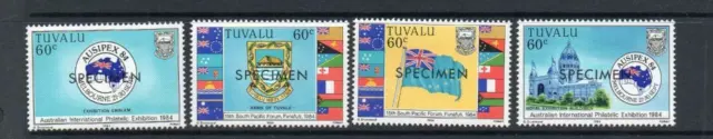 Tuvalu Mnh 1984 Sg269-272 Ausipex Int Stamp Exhb (Specimen)