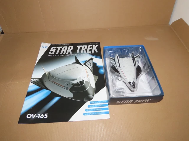 Eaglemoss Star Trek Starship #128 Space Plane OV-165 + MAG