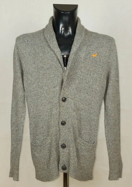 Hollister maglione cardigan da uomo taglia M vgc **