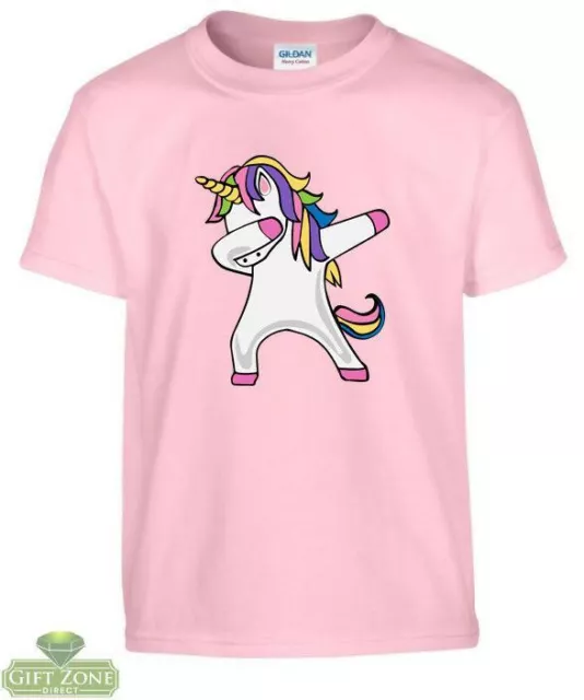 T-shirt unicorno dabbing bambini ragazzi ragazze