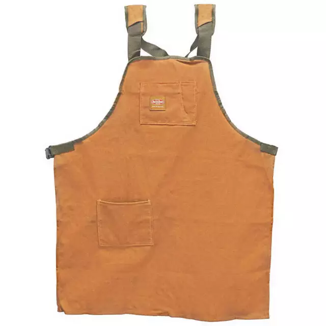 BUCKET BOSS 80300 Tool Apron,Brown,Canvas, Up to 52 in