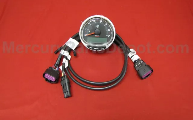 Mercury SmartCraft SC1000 Tachometer Black P/N#: 79-8M0135641 SS: 8M0101099