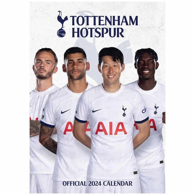 TOTTENHAM HOTSPUR FC A3 Calendar 2024 Official Spurs Club Merch Gift