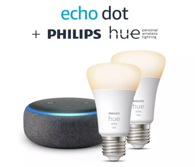 Philips Hue : -56% sur la nouvel Echo Dot + une ampoule connectée