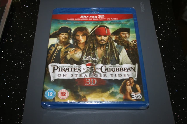 PIRATES OF THE Caribbean -On Stranger Tides (Blu-ray 3D + 2D, 2011) New ...