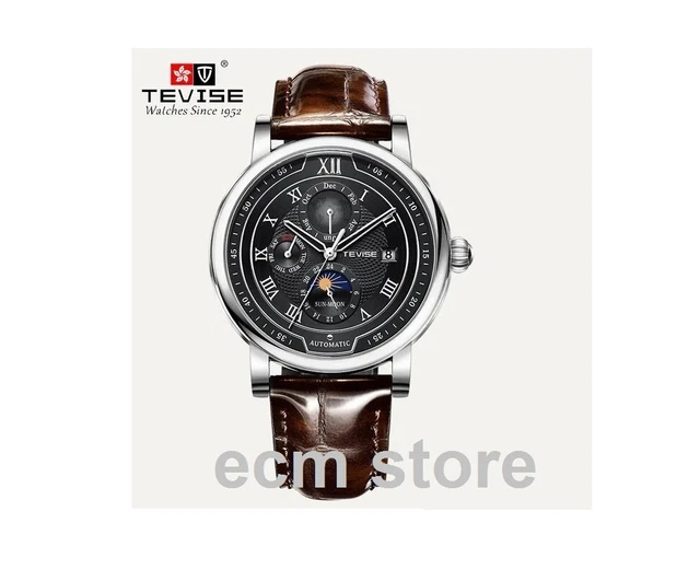 SUZAKU Montre mécanique automatique pour homme 46 mm
