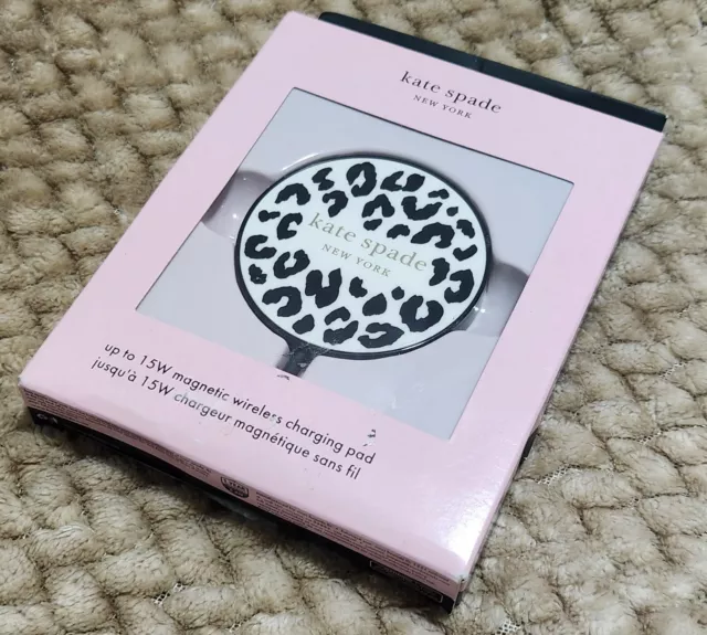 New - Kate Spade New York 15W Charging Pad with MagSafe - City Leopard