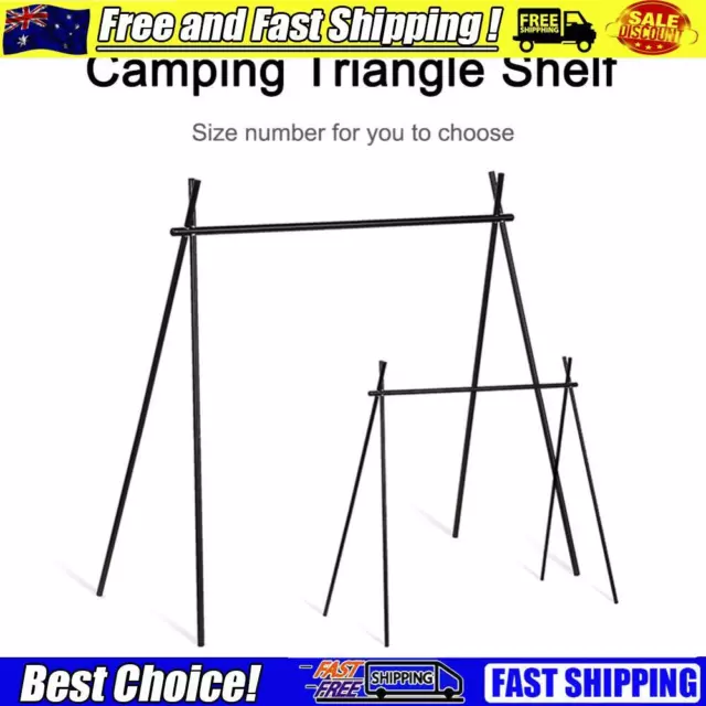 Portable Camping Hanging Rack Multifunctional Triangle Shelf Hanger Outdoor Tool