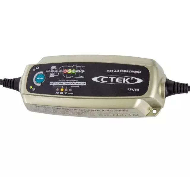 Ctek Cargador de Batería MXS 5.0 Test & Charge 12V 0,8 / 5,0A