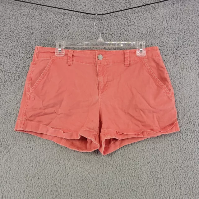 Aeropostale Shorts Womens 10 Pink Chino Midi Stretch Summer Causal Pockets