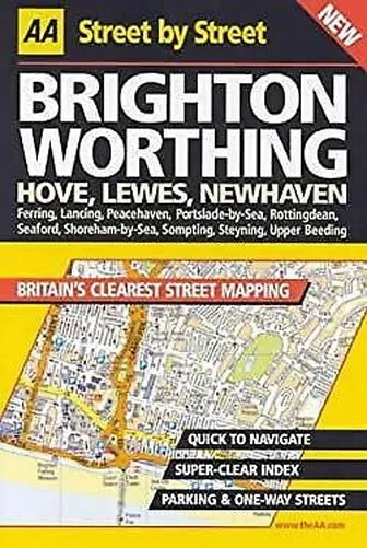 Brighton, Worthing, Hove, Lewes, Newhaven Livre de Poche Aa Publishing