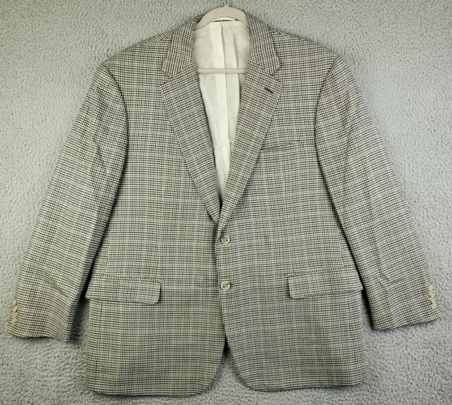 Brioni NM Nomenta Gun Club Check 2 Button Dual Vented Sport Coat Mens 48 Regular