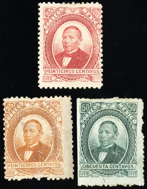 Mexico Stamps # 139-141 MH VF Scott Value $95.00
