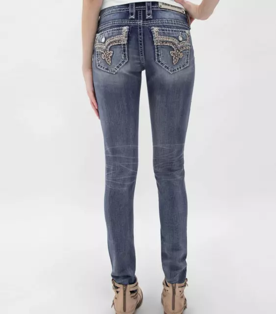 NWT Womens Rock Revival Betty Skinny Stretch Jeans 25 26 27 28 29 30 31 32 Bs212 3