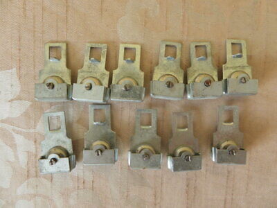Vintage 1940’s French Curtain Pulley runner Hooks Metal x 11 pieces.