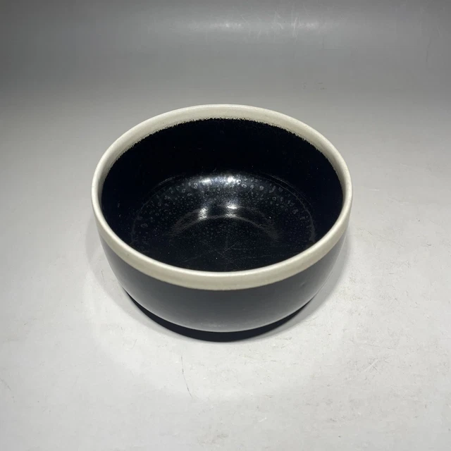 Rare Chinese porcelain Huairen kiln black&white glaze bowl