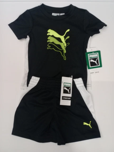 NWT Puma Baby Boy's T-Shirt and Shorts 2 Piece Outfit Set Size 6-9 Months