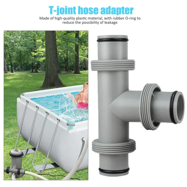 T Joint For Water Hose Sand Filter Pump Hose Joint Adapter For  Swimming Pool