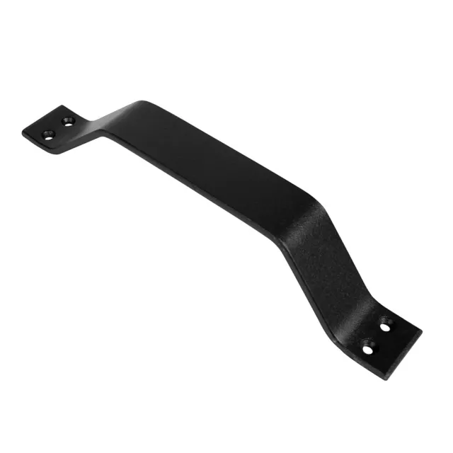 Black Sliding Barn Door Handle Rustic Pull and Flush Gate Garage Hardware Set