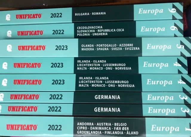 Unificato Catalogo Prezziario 2022 2023 X Francobolli Europa Nuovo Entra Scegli