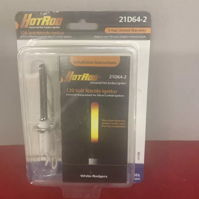 White-Rodgers 21D64-2 HotRod LP/NG 120V Universal Hot Surface Nitride Ignitor