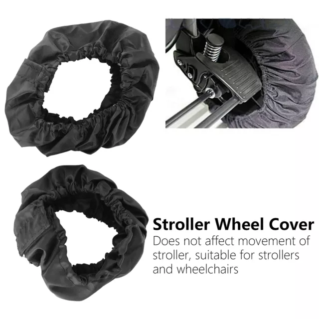 (Big Wheel Set)Wheelchair Tire Protector Stroller Wheel Cover Stroller